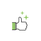 サムズアップのイラスト